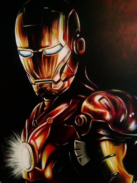 Iron Man Painting By Vanzanto On Deviantart
