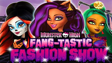 Monster High Games Fang Tastic Fashion Show Dress Up Game For Girls Youtube