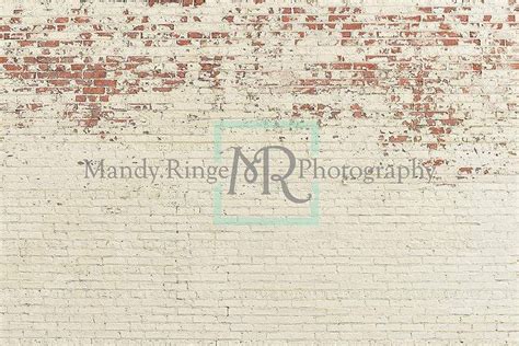 Kate Shabby Peeling Cream Brick Backdrop For Photography Brick
