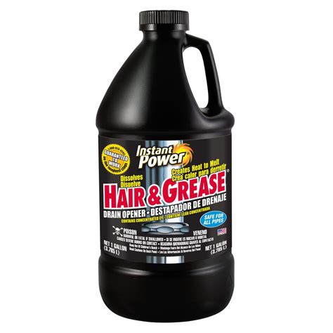Instant Power 128 Oz Hair And Grease Drain Cleaner 1972 The Home Depot