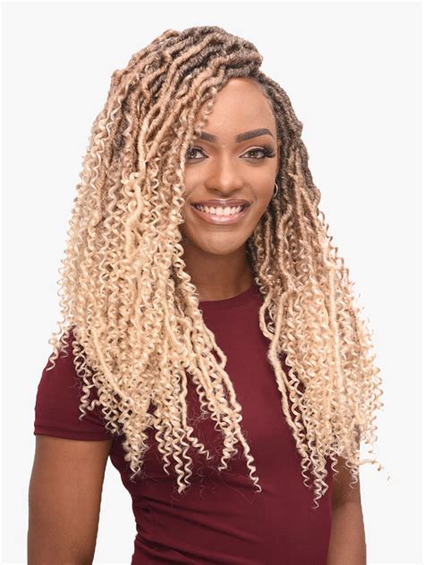 Curly Light Double Faux Locs 12