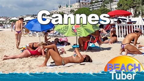 4K VIDEO BEACH WALK Cannes FRANCE Travel Vlog French Riviera YouTube