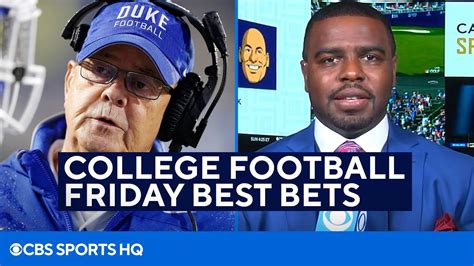 Friday Night College Football Best Bets And Picks Cbs Sports Hq Youtube