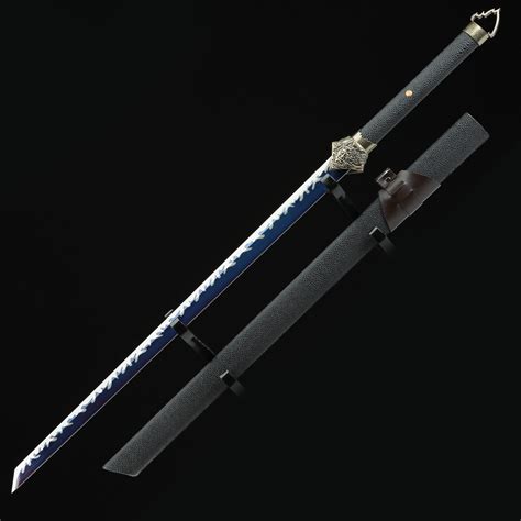 Handmade High Manganese Steel Blue Blade Real Japanese Ninjato Ninja