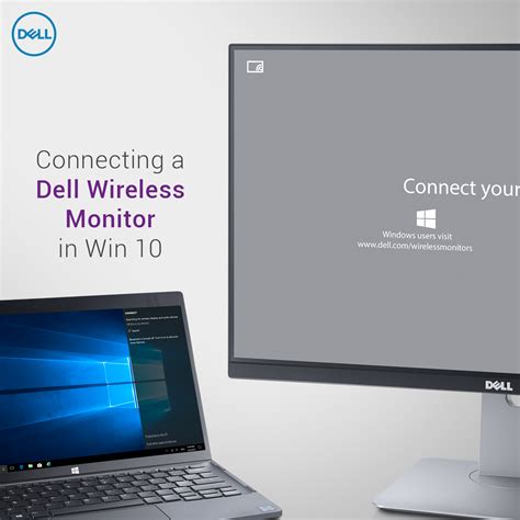 A note indicates important information that helps. Connecting to a Dell wireless monitor is easy in # ...