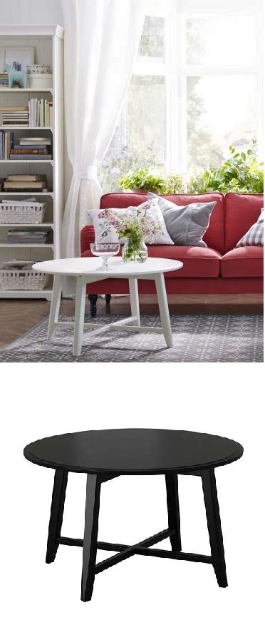 Benchwright 24 square end table $ 699. KRAGSTA Coffee table - black 35 3/8 " | Ikea living room, Living room inspiration, Home office decor