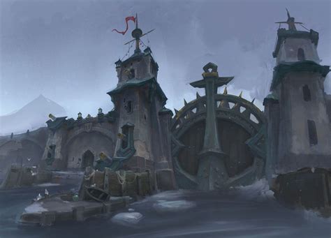 Kul Tiras Great Gate Art World Of Warcraft Battle For Azeroth Art