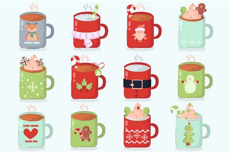 Christmas Mug Vector Art Icons And Graphics For Free Download