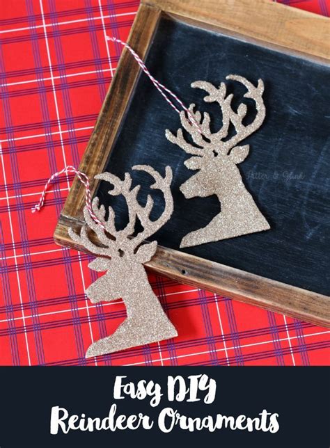 Last Minute Christmas Craft Easy Diy Reindeer Ornaments From