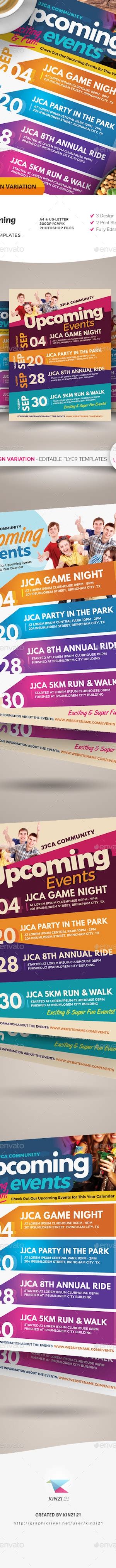 Upcoming Events Flyer Templates By Kinzi21 Graphicriver