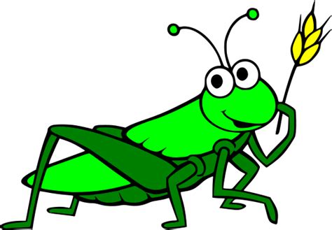 Ant In The Grasshopper Clip Art Library