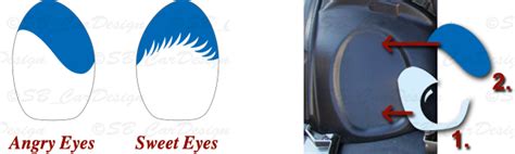 Cool Eyes Sticker Decal Decal For Bmw Mini Cooper R50 R52 R53 One Works