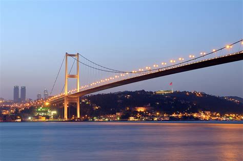 Bosphorus Bridge Istanbul Turkey By Tunart