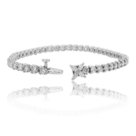 An iconic design that was originally sported by players on the court, the tennis bracelet has become an elegant style staple. Tiffany & Co Diamond Tennis Bracelet