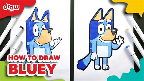 How To Draw Bluey Youtube