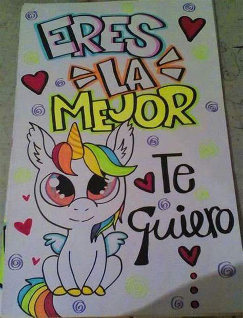 1 carta para tu mejor amiga. #unicornio | Pancartas de feliz cumpleaños, Carteleras de ...