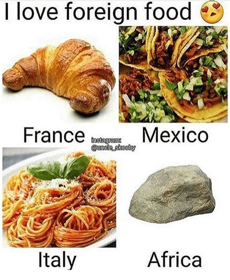 Enjoy the meme 'italia francia' uploaded by laky. I Love Foreign Food Mexico France nstagRann Skooby Italy ...