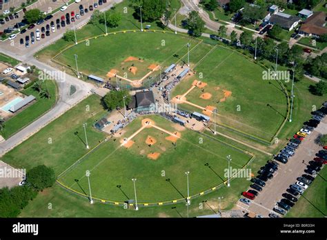 Aerial View Of Baseball Fields In Houston Texas Stock Photo Alamy