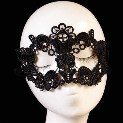 Fashion Women Black Lace Eye Face Mask Masquerade Party