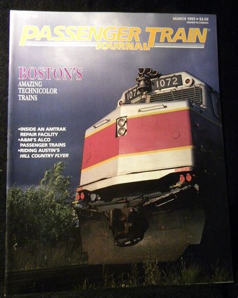 Passenger Train Journal 183 1993 March Boston Inside Amtrak Repair Fa