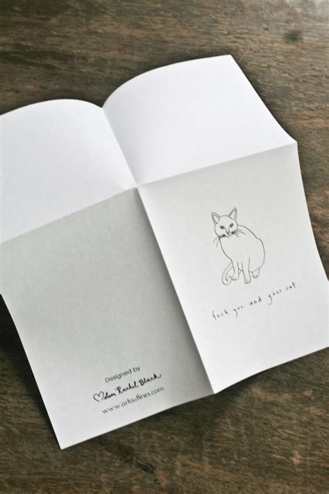 Printable Greeting Card Your Cat Etsy