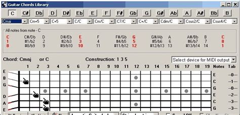 Printable Guitar Chords Windows Guitar Chords Guitar Mode