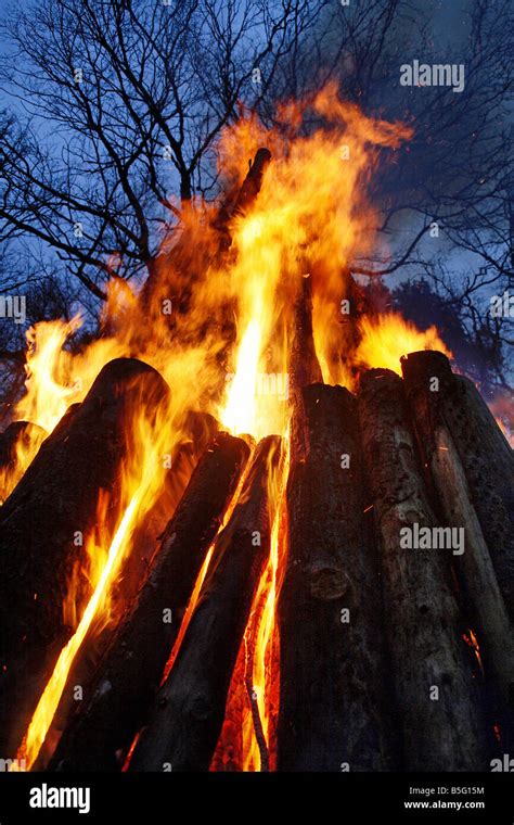 A Bonfire Stock Photo Alamy