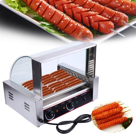 Ship From Eu Portable Stainless 24 Hot Dog 9 Roller Grilling Machine