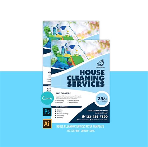 House Cleaning Services Printable Flyer Event Flyer Template Ai And Psd