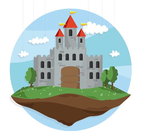 Castle Clip Art Air Cartoon Fairy Tale Castle Vector Material Png