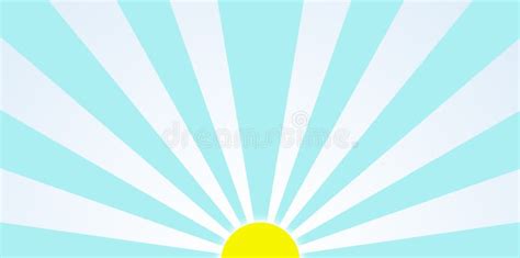 Morning Sun Graphic During Sunrise Clip Art Stock Illustration