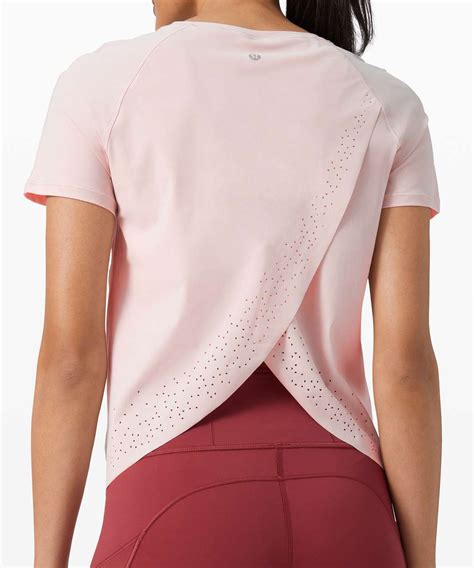 Lululemon Quick Pace Short Sleeve Porcelain Pink Lulu Fanatics