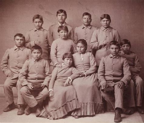 Chiracahua Apache Children At Carlisle Indian School Pennsylvania 1886