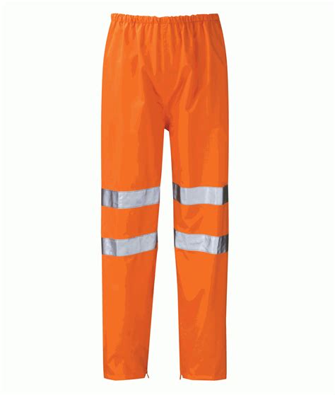 Hi Vis Class 1 Orange Waterproof Over Trousers Provincial Safety