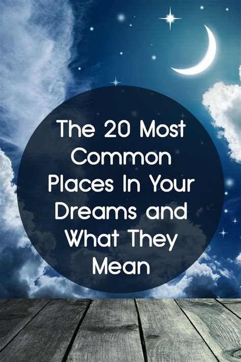 the 20 most common places in your dreams and what they mean ~ dream meanings dream psychology
