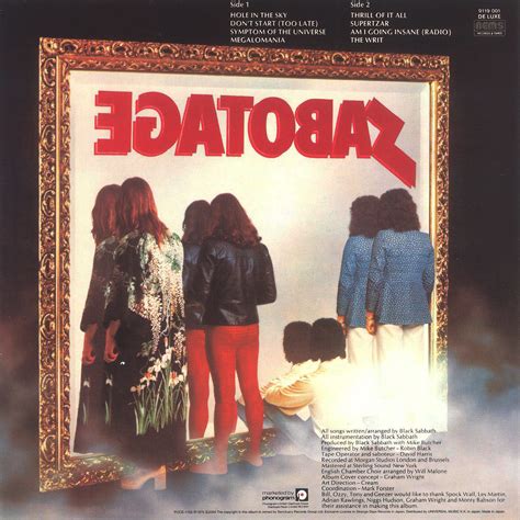 Darius Dont You Get The Feelin Black Sabbath Sabotage Classic