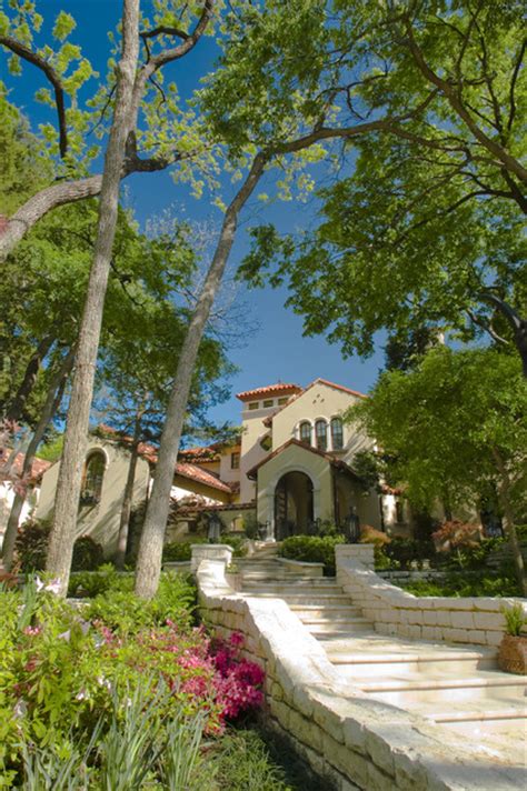 Secluded Private Retreat Mediterranean Exterior Dallas By
