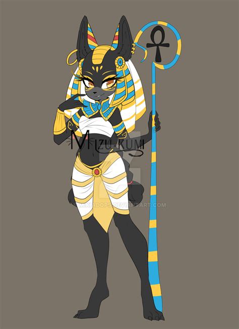 female anubis egyptian godess auction [closed] by mikiadops on deviantart