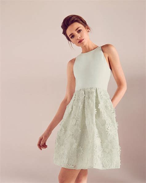 Ted Baker Embroidered Floral Lace Dress Lace Dress Designer Outfits