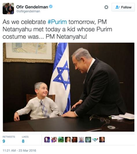 Purim Gets Wild As Child Dresses Like Benjamin Netanyahu