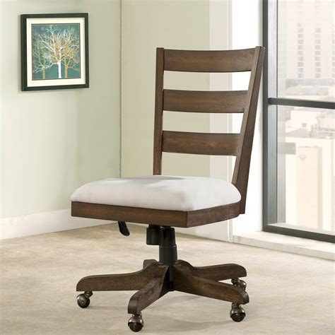 Wooden Swivel Desk Chairs Ideas On Foter