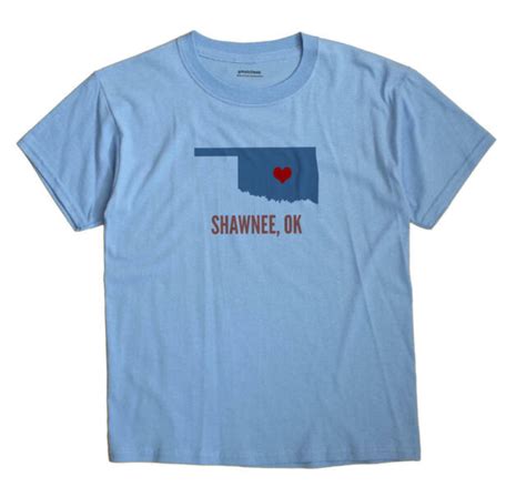 Shawnee Oklahoma Ok T Shirt Heart Ebay
