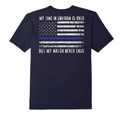 Thin Blue Line Shirt Police Shirt My Watch Never End Cl Colamaga