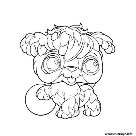 9 meilleur de dessin mignon manga photos coloriage. Coloriage animaux mignon pet shop lion - JeColorie.com