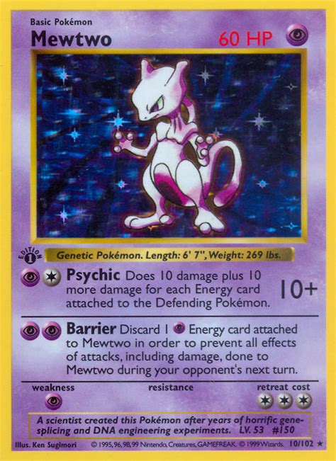 The mewtwo card was originally awarded to the 3rd place winner of 1999's secret super battle tournaments in japan. Mewtwo Base Card Price How much it's worth? | PKMN Collectors