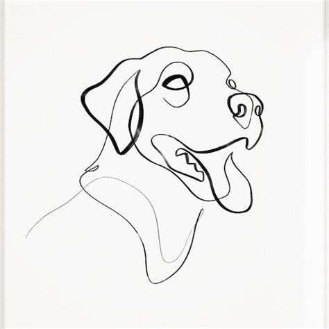 Girl Hugging Labrador Retriever Line Art Print Printable Etsy Canada