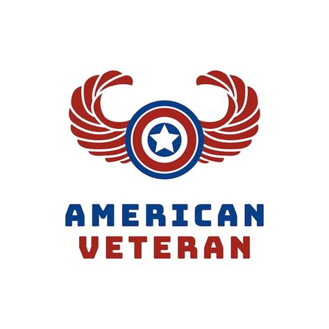 Premium Vector American Usa Flag Star Wings For Military Veteran Army