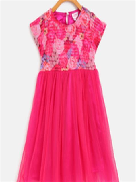 Buy Bella Moda Red Floral Dress Dresses For Girls 15583924 Myntra