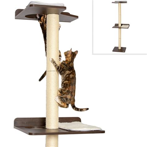 Petfusion Cat Climbing Tree Tower Tall Sisal Scratching Posts 2