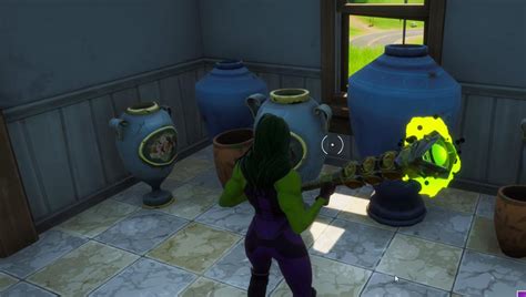 If you've reached this point in the fortnite awakening challenges then you'll already have visited the fortnite jennifer walters office and eliminated some of doctor doom's henchmen, which. 'Fortnite' Smashing Vases Location: Where To Emote For The ...
